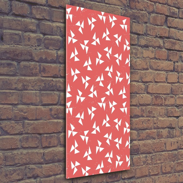 Modernes Acrylbild vertikal Geometrischer Hintergrund