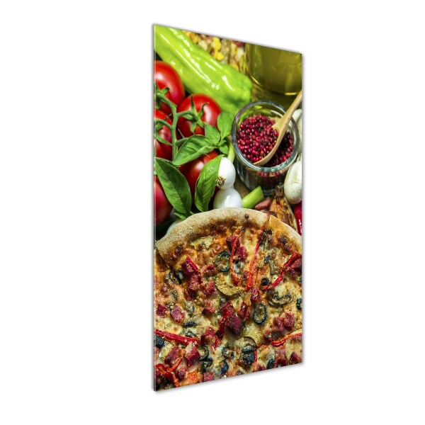 Bild auf Acrylglas vertikal Pizza