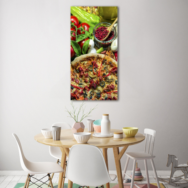 Bild auf Acrylglas vertikal Pizza