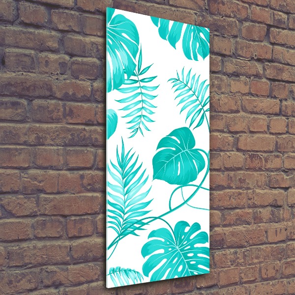 Bild auf Acrylglas vertikal Tropische Blätter