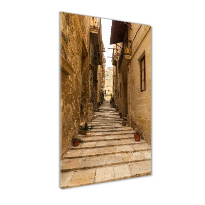 Bild auf Acrylglas vertikal Straßen in Malta