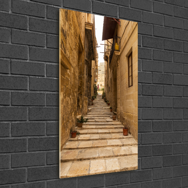 Bild auf Acrylglas vertikal Straßen in Malta