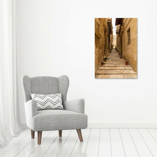 Bild auf Acrylglas vertikal Straßen in Malta