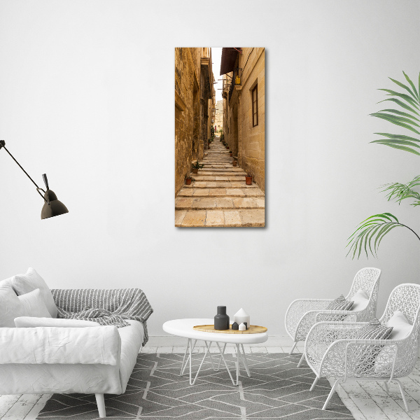 Bild auf Acrylglas vertikal Straßen in Malta