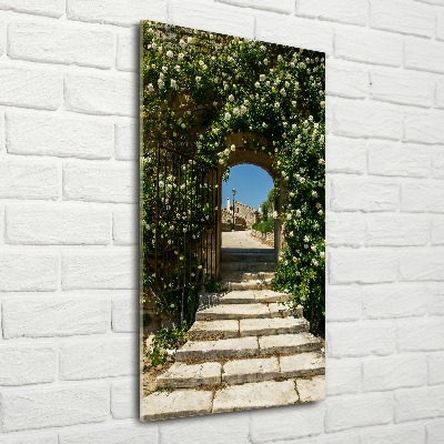 Plexiglasbilder vertikal Blumenbogen