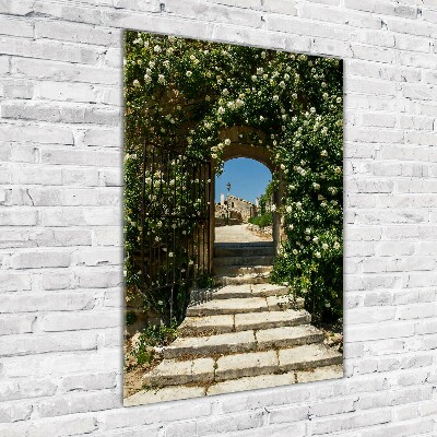 Plexiglasbilder vertikal Blumenbogen