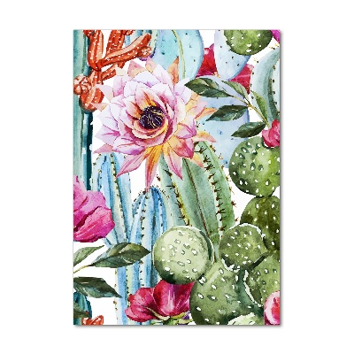 Plexiglasbilder vertikal Kakteen
