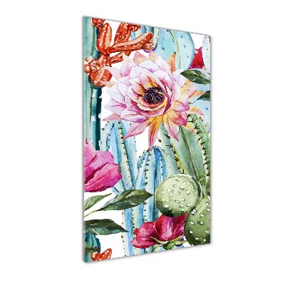 Plexiglasbilder vertikal Kakteen