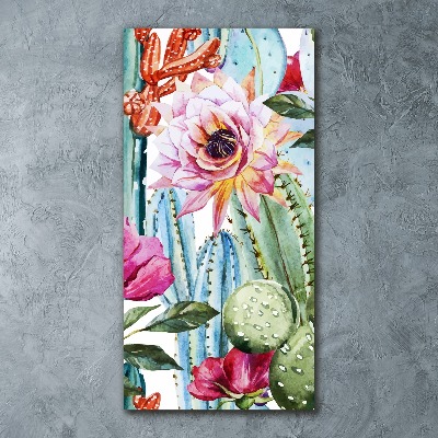 Plexiglasbilder vertikal Kakteen