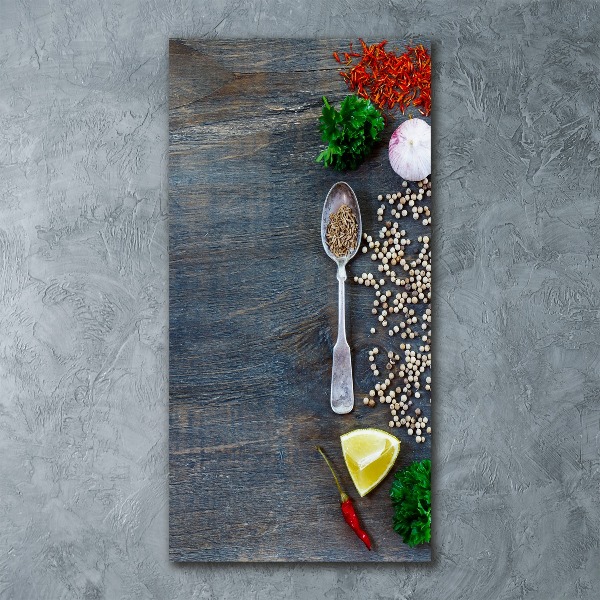 Bild auf Acrylglas vertikal Gewürze und Kräuter
