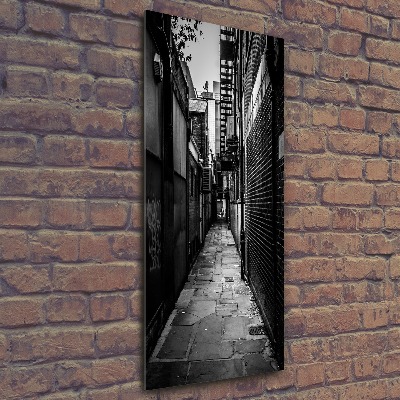 Acrylbild vertikal Stadtstraßen