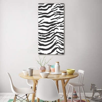 Plexiglasbilder vertikal Zebra-Hintergrund