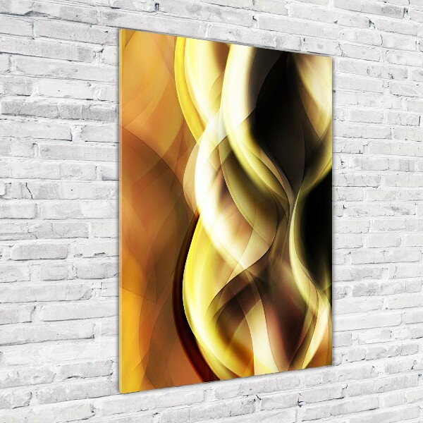 Bild auf Acrylglas vertikal Goldenes Licht