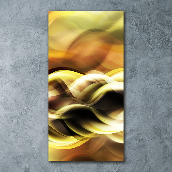 Bild auf Acrylglas vertikal Goldenes Licht
