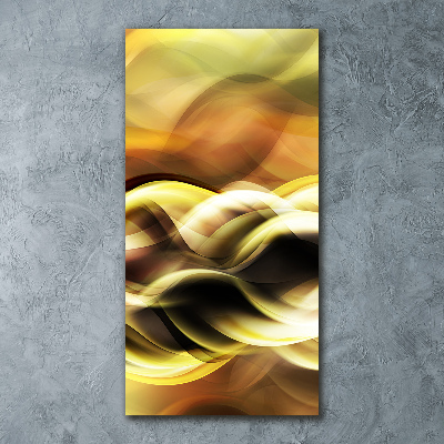 Bild auf Acrylglas vertikal Goldenes Licht