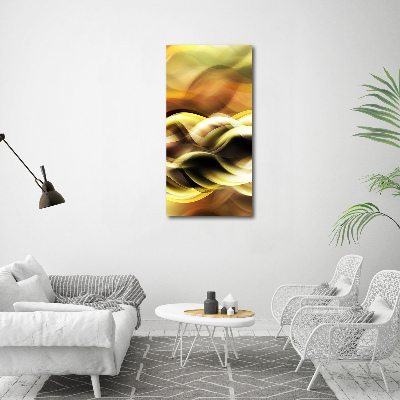 Bild auf Acrylglas vertikal Goldenes Licht