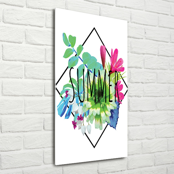 Modernes Acrylbild vertikal Sommer