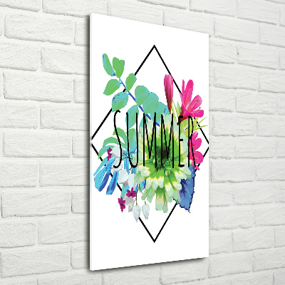 Modernes Acrylbild vertikal Sommer