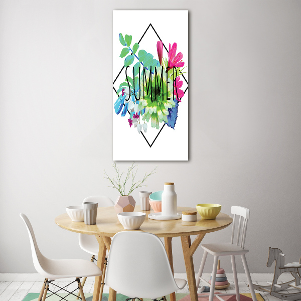 Modernes Acrylbild vertikal Sommer