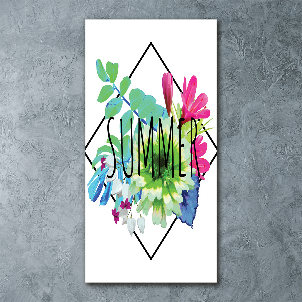 Modernes Acrylbild vertikal Sommer