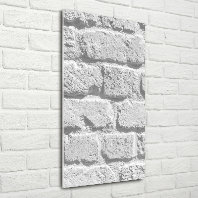 Plexiglasbilder vertikal Ziegelmauer