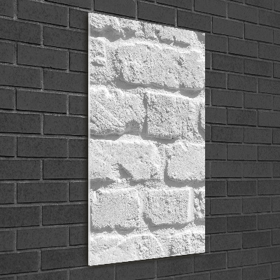 Plexiglasbilder vertikal Ziegelmauer