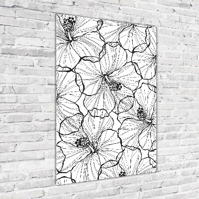 Bild auf Acrylglas vertikal Hibiskus