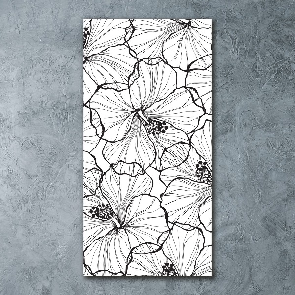 Bild auf Acrylglas vertikal Hibiskus