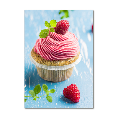 Plexiglasbilder vertikal Himbeer-Cupcake