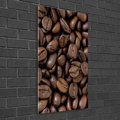 Modernes Acrylbild vertikal Kaffeebohnen