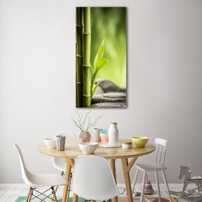 Acrylbild vertikal Bambus