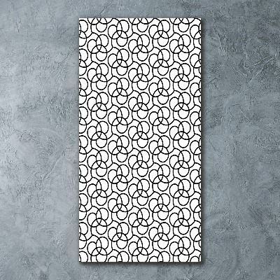 Modernes Acrylbild vertikal Geometrischer Hintergrund