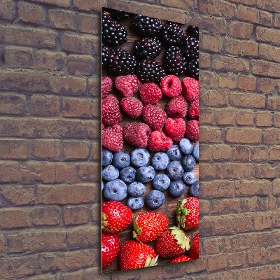 Acrylbild vertikal Waldfrüchte