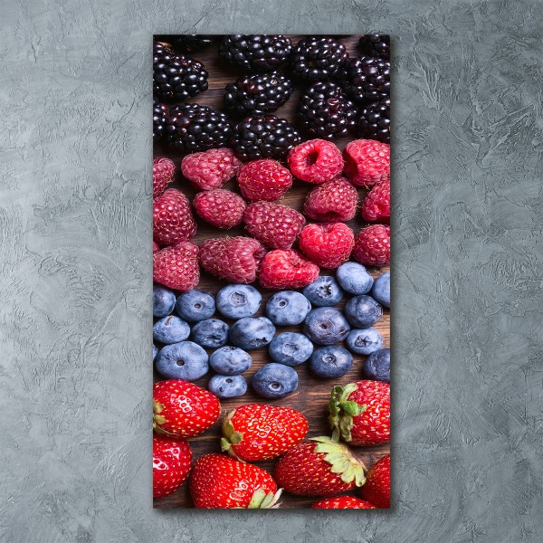 Acrylbild vertikal Waldfrüchte