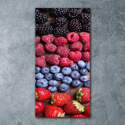 Acrylbild vertikal Waldfrüchte