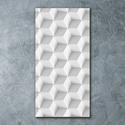 Bild auf Acrylglas vertikal 3D-Abstraktion