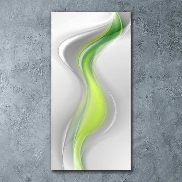 Modernes Acrylbild vertikal Abstrakte Wellen