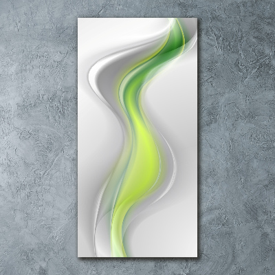 Modernes Acrylbild vertikal Abstrakte Wellen