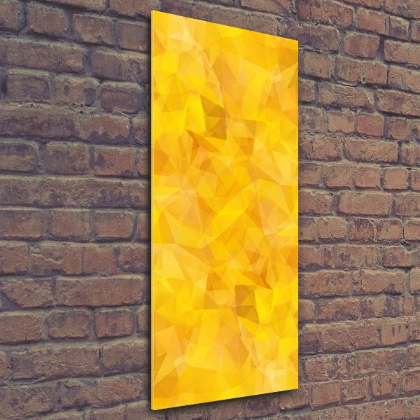 Acrylbild vertikal Abstrakte Dreiecke