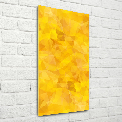 Acrylbild vertikal Abstrakte Dreiecke