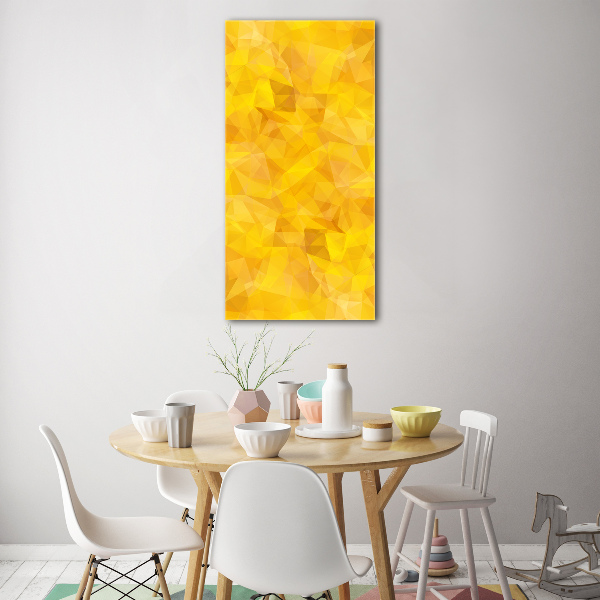 Acrylbild vertikal Abstrakte Dreiecke