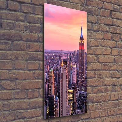 Modernes Acrylbild vertikal New York West