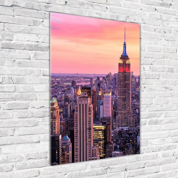 Modernes Acrylbild vertikal New York West