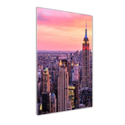 Modernes Acrylbild vertikal New York West