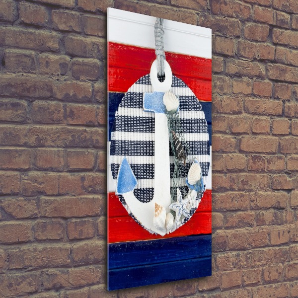 Bild auf Acrylglas vertikal Anker