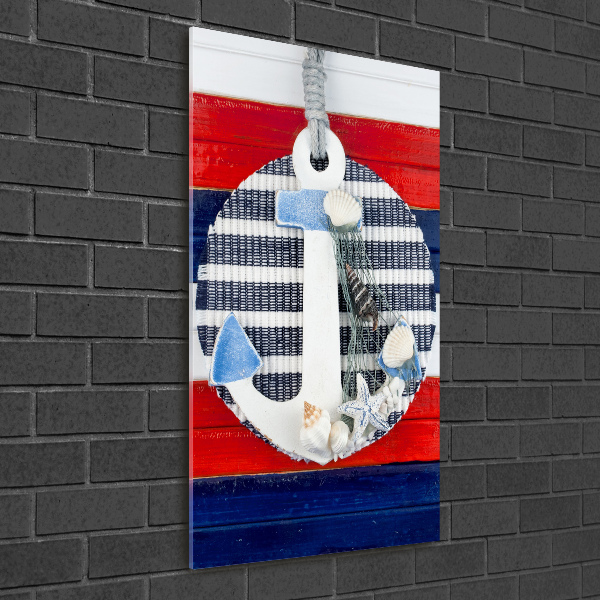 Bild auf Acrylglas vertikal Anker
