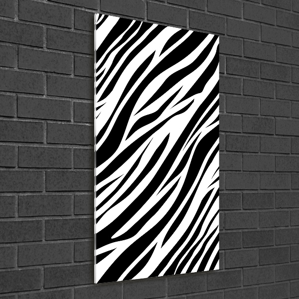 Plexiglasbilder vertikal Zebra-Hintergrund