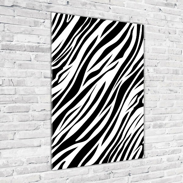 Plexiglasbilder vertikal Zebra-Hintergrund