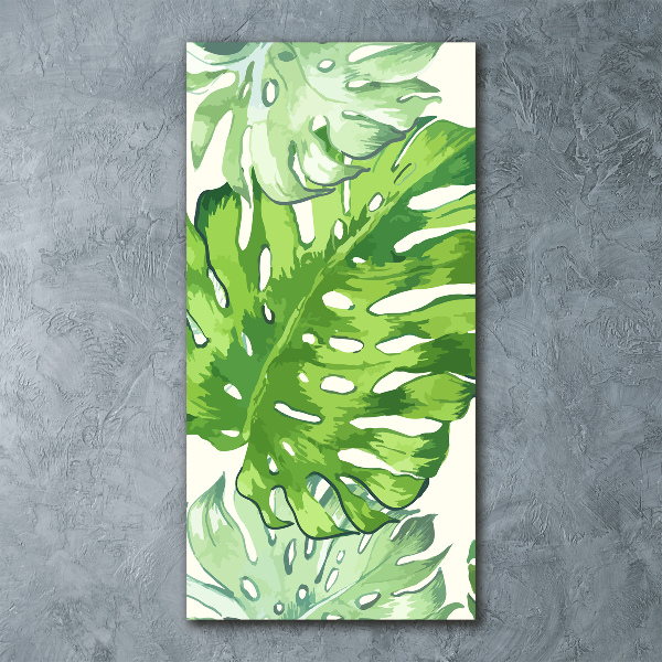 Plexiglasbilder vertikal Tropische Blätter