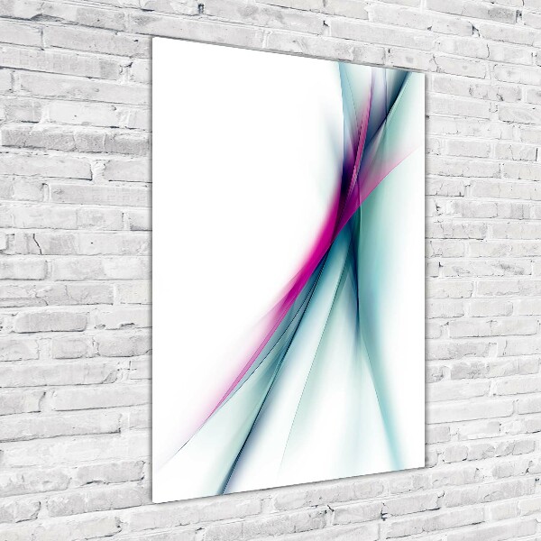 Acrylbild vertikal Abstrakte Wellen